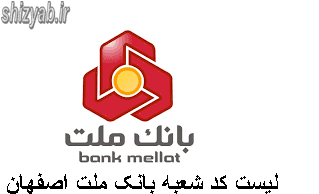 لیست کد شعبه بانک ملت اصفهان