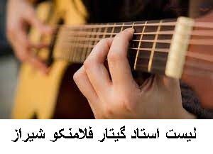 لیست استاد گیتار فلامنکو شیراز