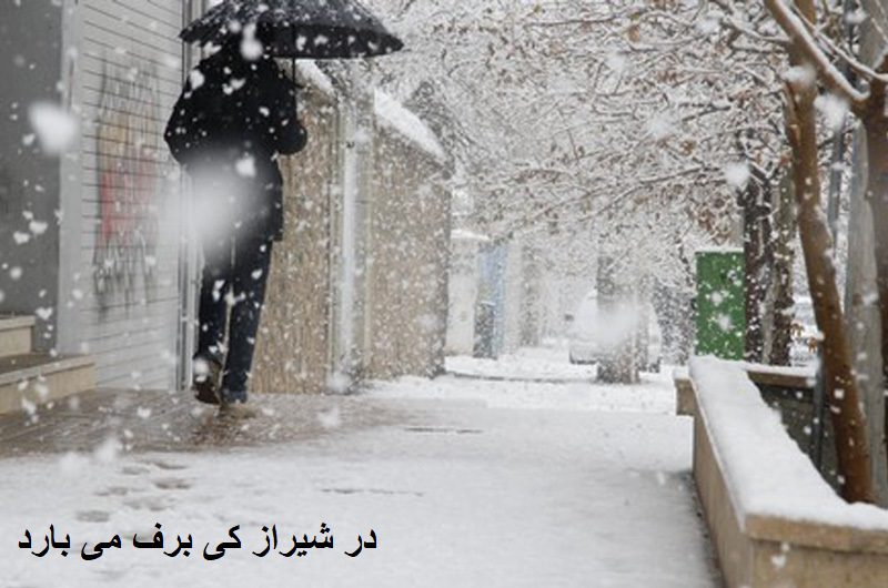 در شیراز کی برف می بارد